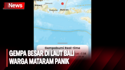 Warga Mataram Lombok Berhamburan, Gempa Magnitudo 6,5 Guncang Laut Bali