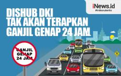 Infografis Dishub DKI Tak Akan Terapkan Ganjil Genap 24 Jam