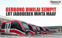 Infografis Gerbong Dinilai Sempit LRT Jabodebek Minta Maaf
