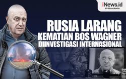 Infografis Rusia Larang Kematian Bos Wagner Diinvestigasi Internasional