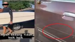 Viral Aksi Bule Baret Mobil Warga di Bali, Tutupi Tangan Pakai Papan Selancar