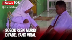  Mengenal Sosok Reski, Murid Difabel Gunakan Papan Seluncur Berangkat ke Sekolah 