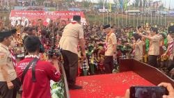 Ganjar Apresiasi Kontingen Indonesia di Jambore Internasional saat Peringatan HUT Pramuka ke-62