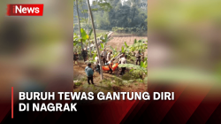 Jasad Pria Gantung Diri Kagetkan Warga Nagrak Sukabumi<