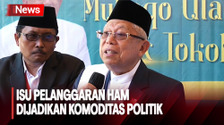 Wapres Ma'ruf Tanggapi soal Isu Pelanggaran HAM Jadi Komoditas Politik pada Pemilu 2024