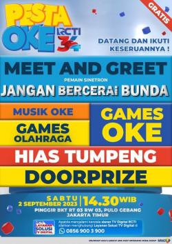 Ikuti Keseruan Pesta Oke RCTI34 di Pulo Gebang, Ada Pemain Sinetron Jangan Bercerai Bunda!