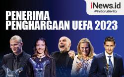 Infografis Daftar Penerima Penghargaan UEFA 2023