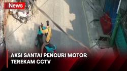 Santainya Pencuri Motor sebelum Beraksi di Tanjung Priok, Sempat Duduk dan Kenakan Jaket