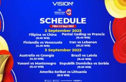 Jadwal Siaran Langsung FIBA World Cup 2-3 September 2023, Saksikan Serunya Live di Vision+