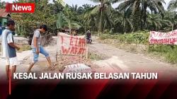 Warga di Asahan Bangun Kuburan di Tengah Jalan