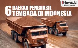 Infografis 6 Daerah Penghasil Tembaga di Indonesia