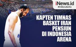Infografis Kapten Timnas Basket Iran Pensiun di Indonesia Arena