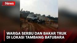 Ngamuk, Warga Geruduk dan Bakar Truk di Lokasi Tambang Batubara di Banyuasin