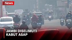 Kota Jambi Diselimuti Kabut Asap akibat Kebakaran Lahan