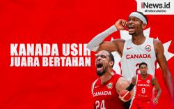 Infografis Kanada Usir Juara Bertahan Spanyol dari  FIBA World Cup 2023