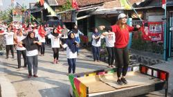  Perkuat Semangat Gotong Royong, Relawan Sedulur Saklawase Gelar Senam Bersama