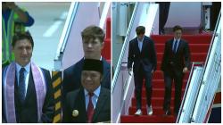 Curi Perhatian, Begini Gaya Kasual Putra PM Kanada Pakai Sepatu Sneakers saat Tiba di Indonesia