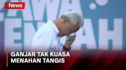 Ganjar Tak Kuasa Menahan Tangis saat Perpisahan dengan Warga Jateng