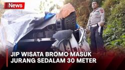 Hindari Mobil, Jip Wisata Gunung Bromo Terjun ke Jurang Sedalam 30 Meter, Satu Orang Tewas<