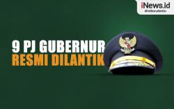 Infografis 9 Pj Gubernur  Resmi Dilantik Mendagri Tito Karnavian