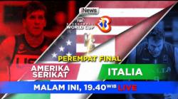 Perempat Final FIBA World Cup 2023 Malam Ini: Amerika Serikat Vs Italia, LIVE iNews