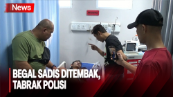 Tabrak Polisi saat akan Ditangkap,  Begal Sadis di Palembang Keok Ditembak
