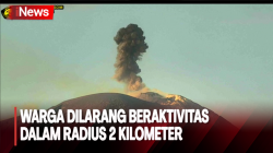 Gunung Api Ile Lewotolok di Lembata Kembali Erupsi Pagi Ini