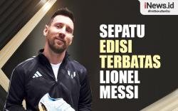 Infografis Adidas Rilis Sepatu Edisi Terbatas Lionel Messi 