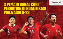 Infografis 3 Pemain Bakal Curi Perhatian di Kualifikasi Piala Asia U-23