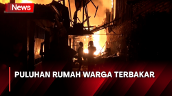 Akibat Korsleting Listrik, Puluhan Rumah Warga di Tambora, Jakarta Barat Ludes Terbakar