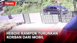Rampok Turunkan Korban dari Mobil di Agam Terekam CCTV, Emas dan Uang Raib