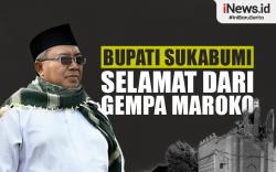 Infografis Bupati Sukabumi Selamat dari Gempa Maroko