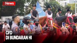 Antusias Warga Ikuti Car Free Day di Bundaran HI Jakpus 