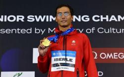 Ukir Sejarah, Felix Victor Iberle Sabet Medali Emas Kejuaraan Renang Junior Akuatik Dunia 2023