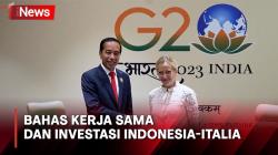Jokowi Gelar Pertemuan dengan PM Meloni, Bahas Kerja Sama dan Investasi Indonesia-Italia