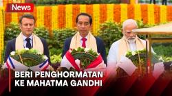 Jokowi Beri Penghormatan ke Mahatma Gandhi