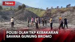 Polisi Kembali Olah TKP Kebakaran Savana Gunung Bromo, Gali Fakta dan Bukti Baru