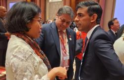 Momen Sri Mulyani Bertemu PM Inggris: Bertukar Kabar hingga Bahas Situasi Ekonomi