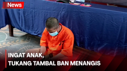 Ingat Anak, Tukang Tambal Ban Menangis saat Masuk Tahanan akibat Pembegalan