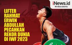 Infografis Lifter Rahmat Erwin Abdullah Pecahkan Rekor Dunia di IWF 2023