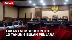 Breaking News! JPU KPK Tuntut Lukas Enembe 10 Tahun 6 Bulan Penjara