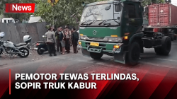 Pengendara Motor Tewas Terlindas Truk, Sopir Melarikan Diri