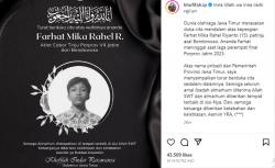 Atlet Tinju Meninggal di Ajang Porprov, Gubernur Kofifah Unggah Pesan Duka di Instagram<
