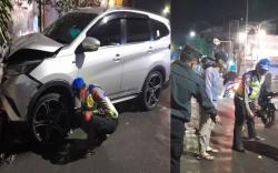 Kecelakaan di Bandung Dini Hari, Minibus Masuk Jalur Berlawanan Tabrak Motor<