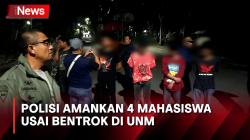 Pasca Bentrok, Polisi Amankan 4 Mahasiswa UNM dalam Kondisi Mabuk