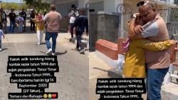 Momen Haru Pertemuan Kakak Adik Terpisah 29 Tahun di Perbatasan RI-Timor Leste, Menangis Bersama<
