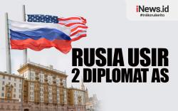 Infografis Rusia Usir 2 Diplomat AS