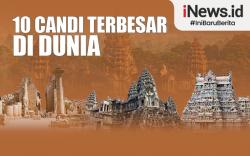 Infografis 10 Candi Terbesar di Dunia