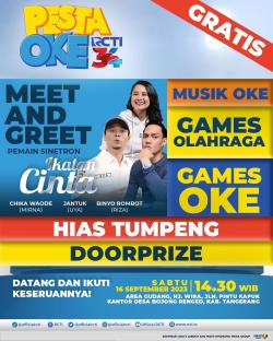 Seru! Ada Meet And Greet Pemain Sinetron Ikatan Cinta di Pesta Oke RCTI34 Tangerang