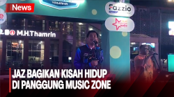 Jaz Bagikan Perjalanan Hidupnya di Panggung Music Zone Anjungan Sarinah